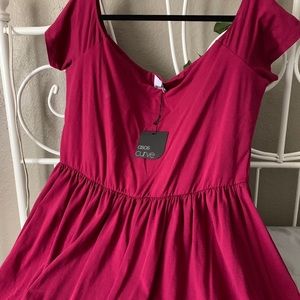 ASOS CURVE | Plus size | Plum | off the shoulder